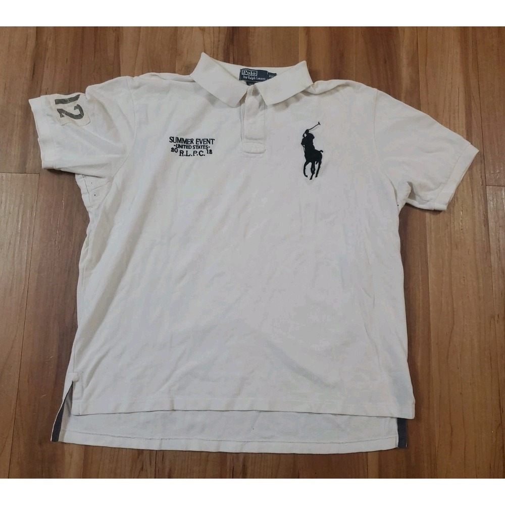 VTG Polo Ralph Lauren 2012 RLPC USA Summer Event Big Pony Polo Shirt XXL